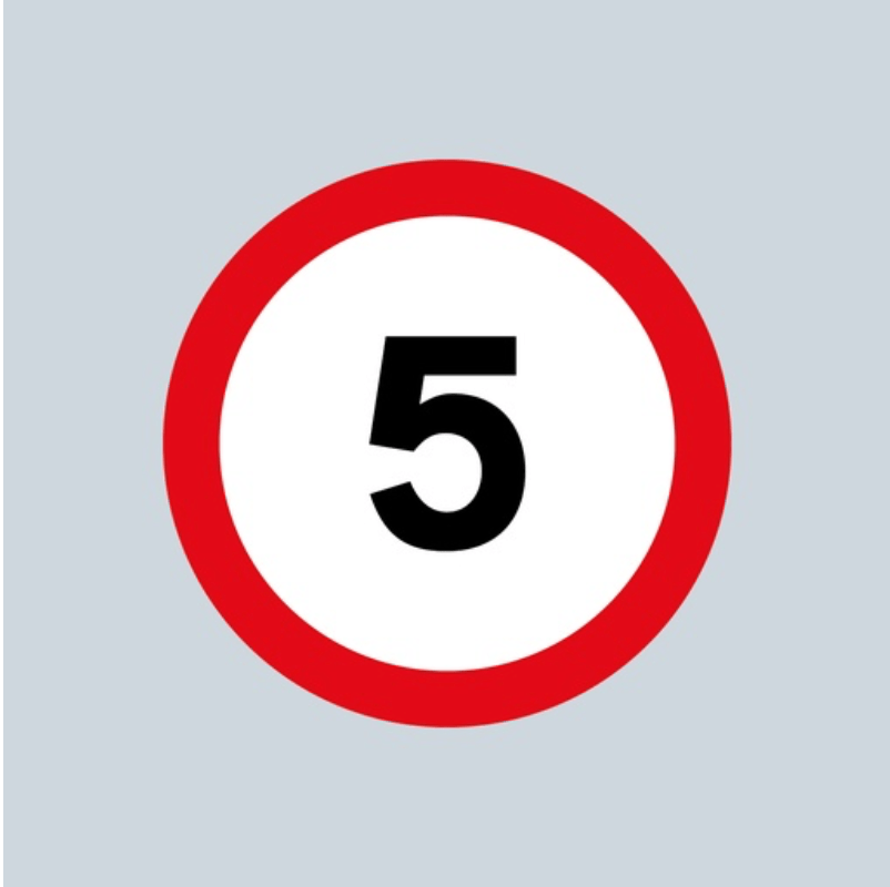 Speed Roundel Red, White & Black - 5 - Ready Set SuppliedSpeed Roundel Red, White & Black - 5100