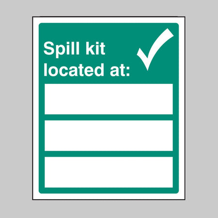 Spill Kit Located At - Ready Set SuppliedSpill Kit Located AtRigid Plastic16032H