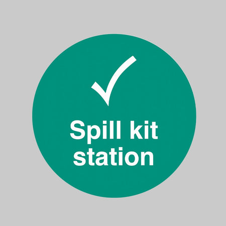 Spill Kit Station Floor Graphic 400mm Dia - Ready Set SuppliedSpill Kit Station Floor Graphic 400mm Dia55398