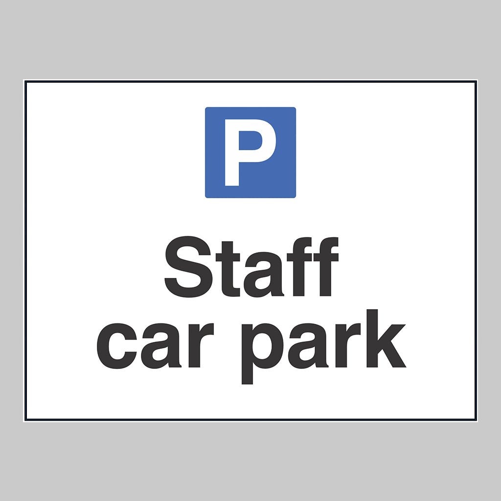 Staff Car Park Sign - Ready Set SuppliedStaff Car Park SignRigid Plastic17066K