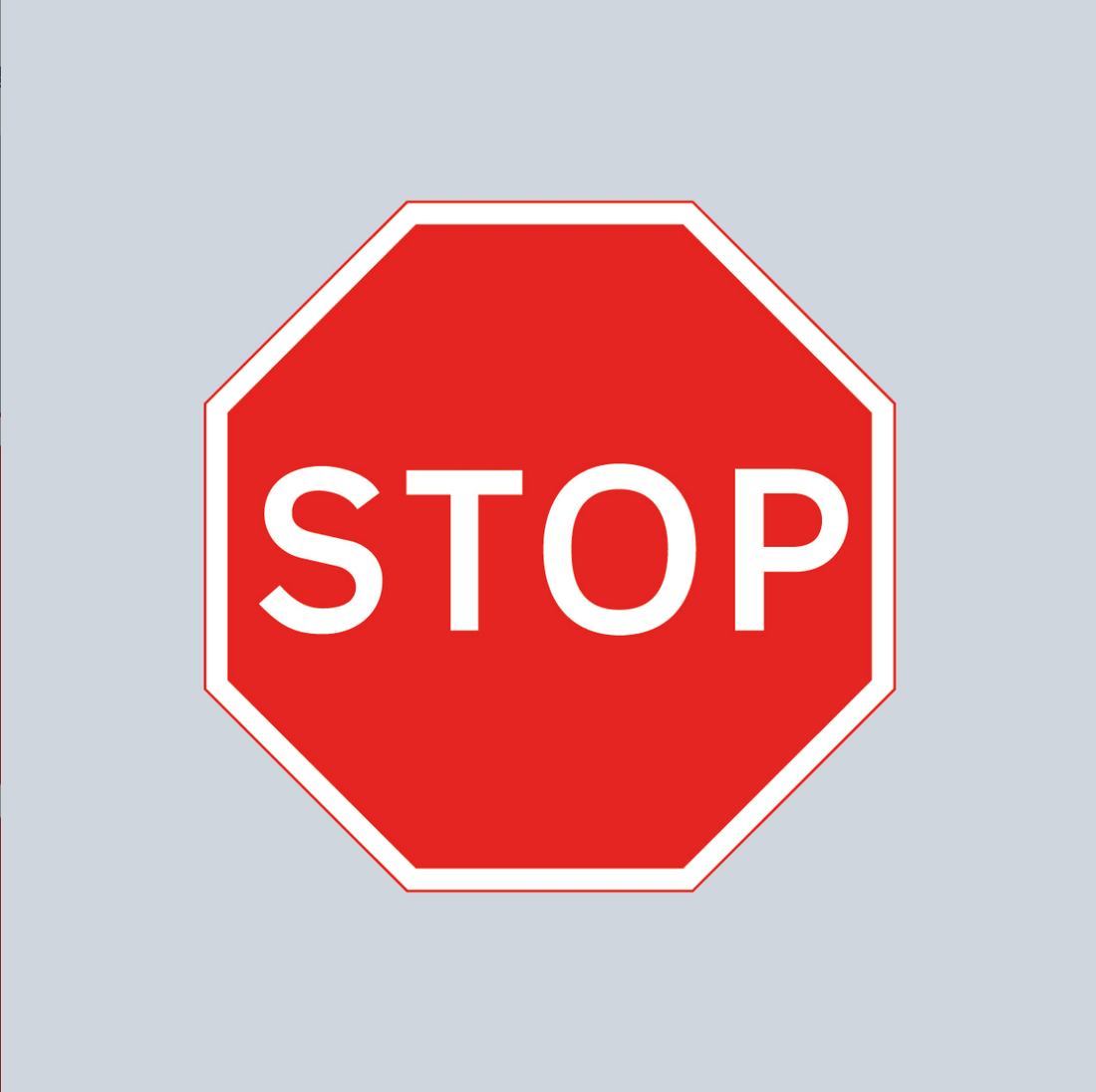 Stop Symbol Preformed Thermoplastic Road Marking - Ready Set Supplied
