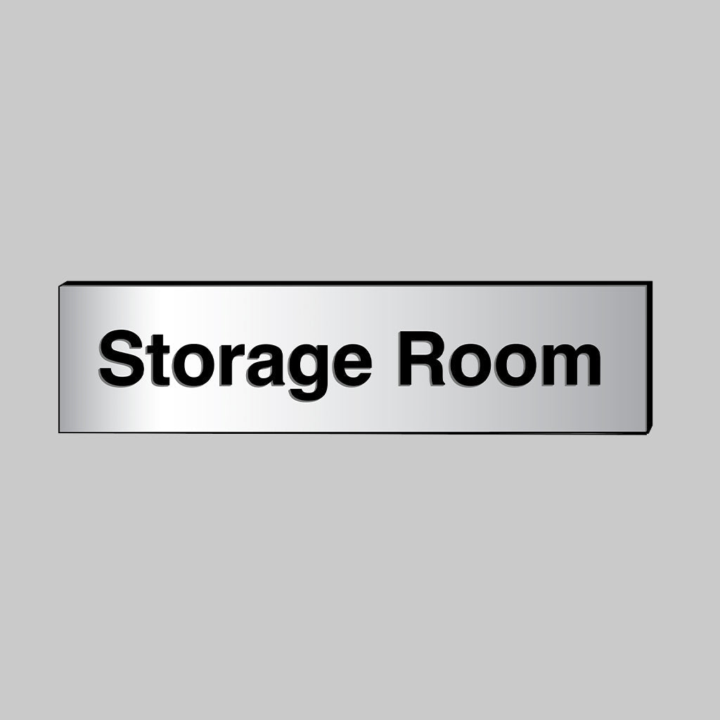 Storage Room Engraved Aluminium Effect Sign - Ready Set SuppliedStorage Room Engraved Aluminium Effect Sign53702