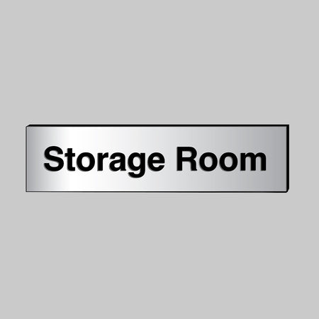 Storage Room Engraved Aluminium Effect Sign - Ready Set SuppliedStorage Room Engraved Aluminium Effect Sign53702