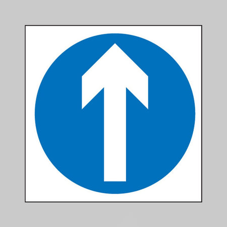 Straight Ahead Only Sign - Ready Set SuppliedStraight Ahead Only SignRigid Plastic17549N