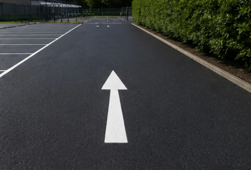 Straight Arrow - White Thermoplastic Road marking - Ready Set SuppliedStraight Arrow - White Thermoplastic Road marking1000mm x 175mm