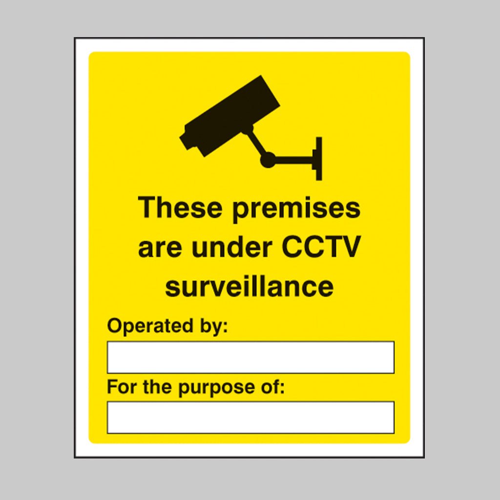 These Premises Are Under CCTV Surveillance Sign - Ready Set SuppliedThese Premises Are Under CCTV Surveillance SignRigid Plastic11700H
