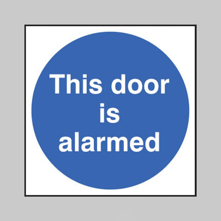 This Door Is Alarmed Sign - Ready Set SuppliedThis Door Is Alarmed SignRigid Plastic11706F