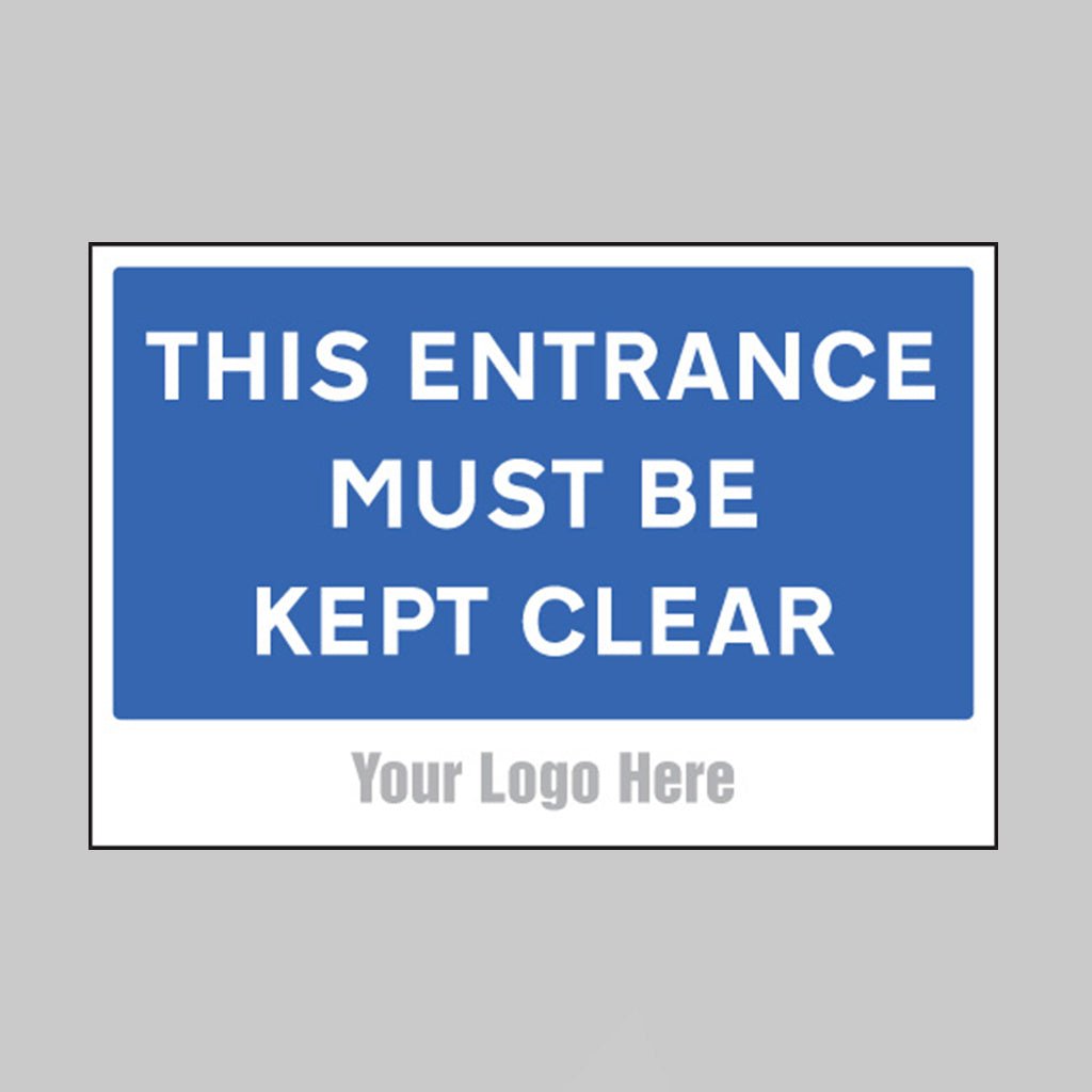 This Entrance Must Be Kept Clear, Builder Signs 600 x 400mm - Ready Set SuppliedThis Entrance Must Be Kept Clear, Builder Signs 600 x 400mm55775