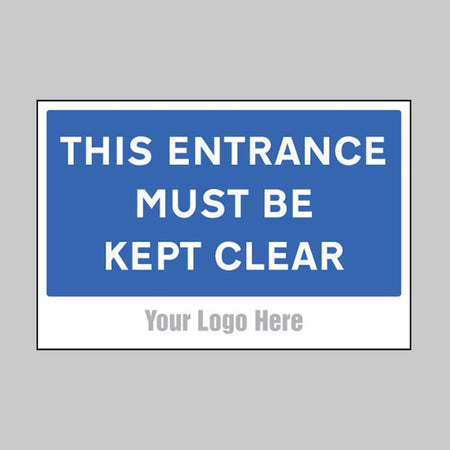 This Entrance Must Be Kept Clear, Builder Signs 600 x 400mm - Ready Set SuppliedThis Entrance Must Be Kept Clear, Builder Signs 600 x 400mm55775