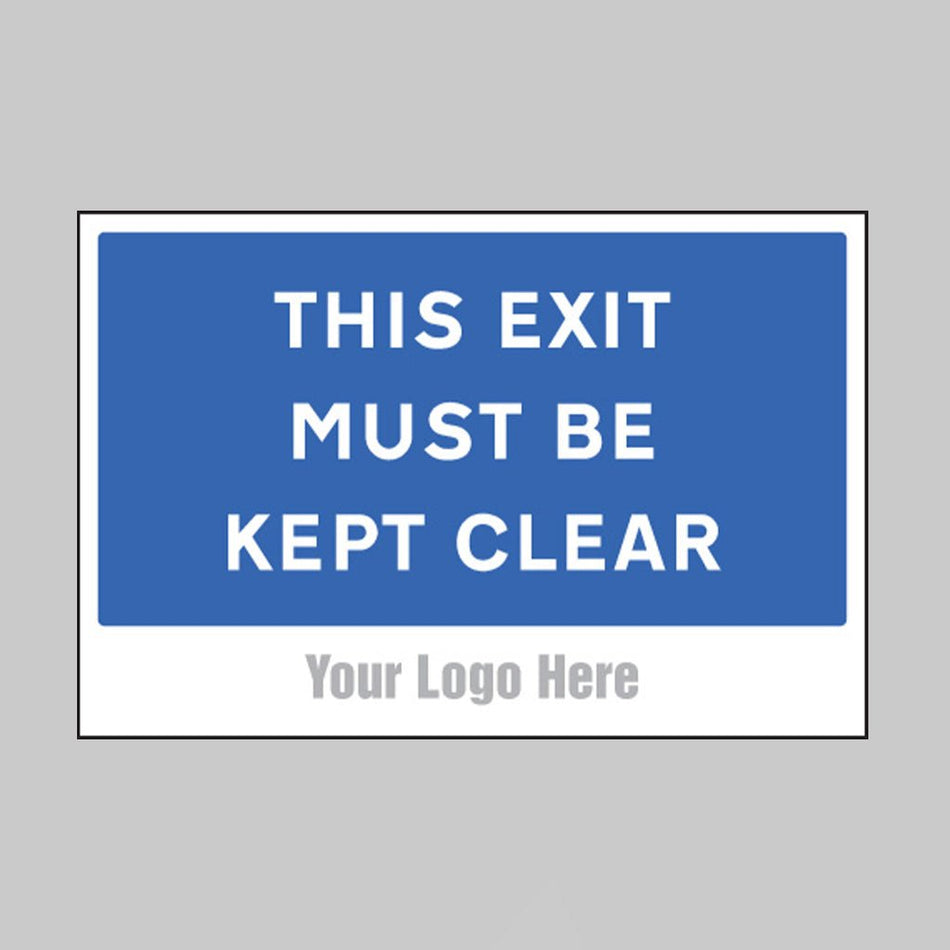 This Exit Must Be Kept Clear, Builder Signs 600 x 400mm - Ready Set SuppliedThis Exit Must Be Kept Clear, Builder Signs 600 x 400mm55776