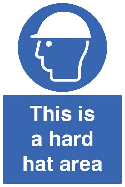 This Is A Hard Hat Area Sign - Ready Set SuppliedThis Is A Hard Hat Area SignRigid Plastic16402P