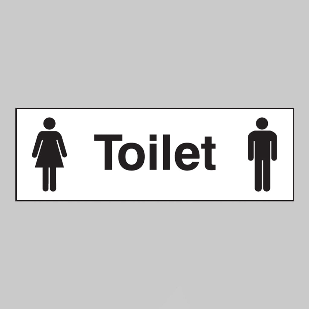 Toilet (With Male And Female Symbol) Sign - Ready Set SuppliedToilet (With Male And Female Symbol) Sign27061G
