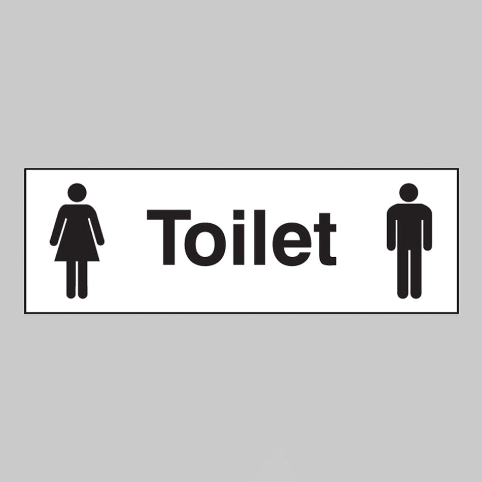 Toilet (With Male & Female Symbol) Sign - Ready Set SuppliedToilet (With Male & Female Symbol) Sign17061G