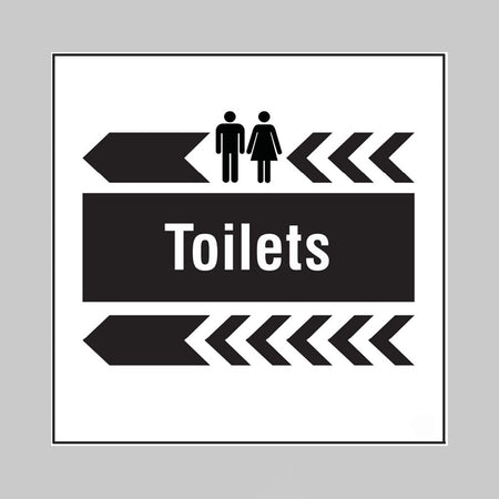 Toilets, Arrow Left Builder Signs 400 x 400mm - Ready Set SuppliedToilets, Arrow Left Builder Signs 400 x 400mm55711