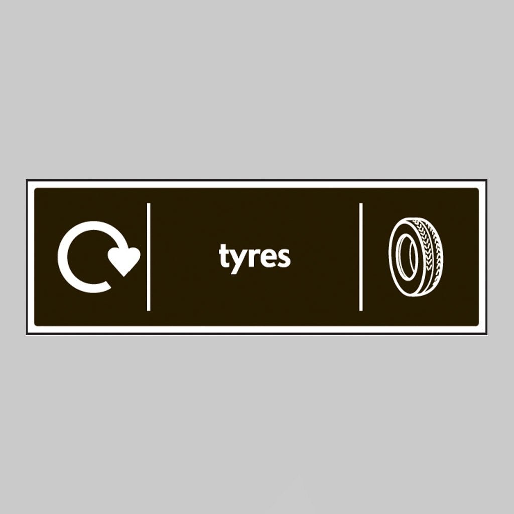 Tyres - Wrap Recycling Sign - Ready Set SuppliedTyres - Wrap Recycling SignRigid Plastic16654M
