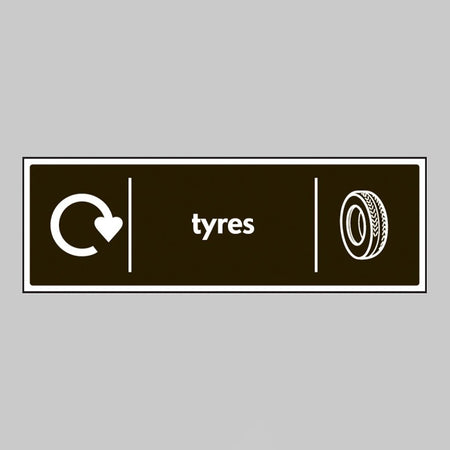 Tyres - Wrap Recycling Sign - Ready Set SuppliedTyres - Wrap Recycling SignRigid Plastic16654M