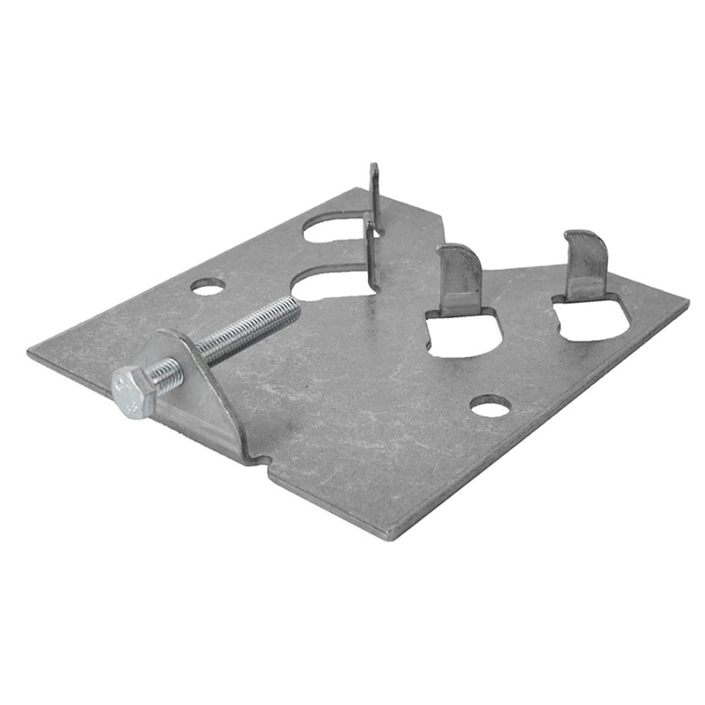 Universal Baseplate 150 x 160 x 32mm 3mm Coated Mild Steel - Ready Set SuppliedUniversal Baseplate 150 x 160 x 32mm 3mm Coated Mild Steel58691