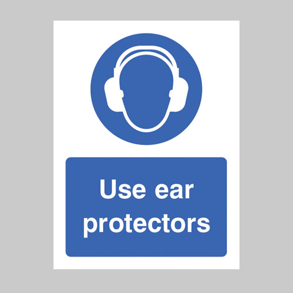 Use Ear Protectors Sign - Ready Set SuppliedUse Ear Protectors SignRigid Plastic15012E