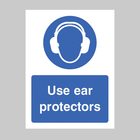 Use Ear Protectors Sign - Ready Set SuppliedUse Ear Protectors SignRigid Plastic15012E