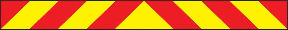 Vehicle Hazard Panel Red/Yellow 1400 x 140mm Reflective Magnetic - Ready Set SuppliedVehicle Hazard Panel Red/Yellow 1400 x 140mm Reflective Magnetic56331