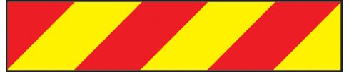 Vehicle Hazard Panel Red/Yellow (Left) 700 x 140mm Reflective Magnetic - Ready Set SuppliedVehicle Hazard Panel Red/Yellow (Left) 700 x 140mm Reflective Magnetic56336