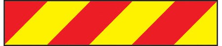 Vehicle Hazard Panel Red/Yellow (Left) 700 x 140mm Reflective Magnetic - Ready Set SuppliedVehicle Hazard Panel Red/Yellow (Left) 700 x 140mm Reflective Magnetic56336