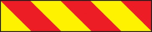 Vehicle Hazard Panel Red/Yellow (Right) 1400x140mm Reflective Magnetic - Ready Set SuppliedVehicle Hazard Panel Red/Yellow (Right) 1400x140mm Reflective Magnetic56337
