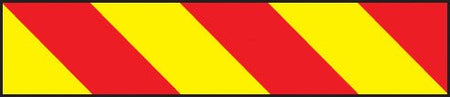Vehicle Hazard Panel Red/Yellow (Right) 1400x140mm Reflective Magnetic - Ready Set SuppliedVehicle Hazard Panel Red/Yellow (Right) 1400x140mm Reflective Magnetic56337