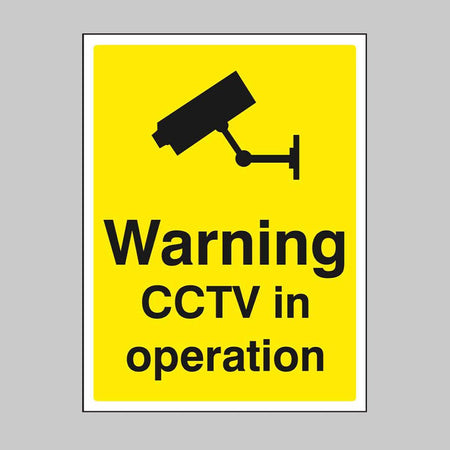 Warning CCTV In Operation Sign - Ready Set SuppliedWarning CCTV In Operation SignRigid Plastic11721H