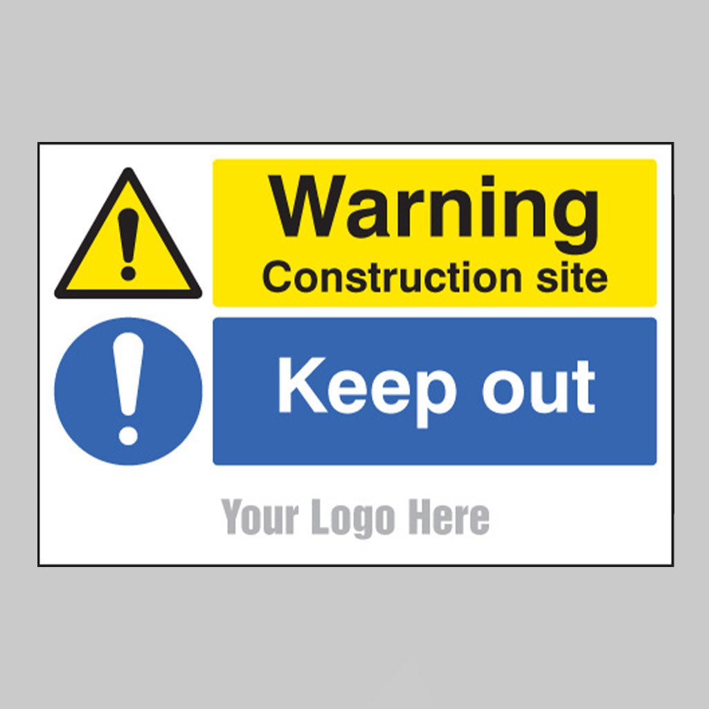 Warning Construction Site Keep Out, Builder Signs 600 x 400mm - Ready Set SuppliedWarning Construction Site Keep Out, Builder Signs 600 x 400mm55785