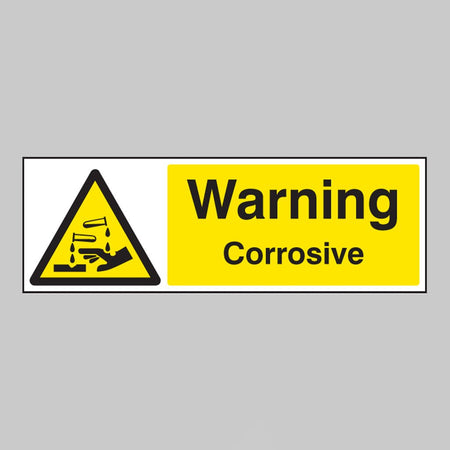 Warning Corrosive Sign - Ready Set SuppliedWarning Corrosive SignRigid Plastic14405G