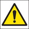 Warning Exclamation Mark Roll of 100 Self Adhesive Vinyl Labels 50 x 50mm - Ready Set SuppliedWarning Exclamation Mark Roll of 100 Self Adhesive Vinyl Labels 50 x 50mm59721