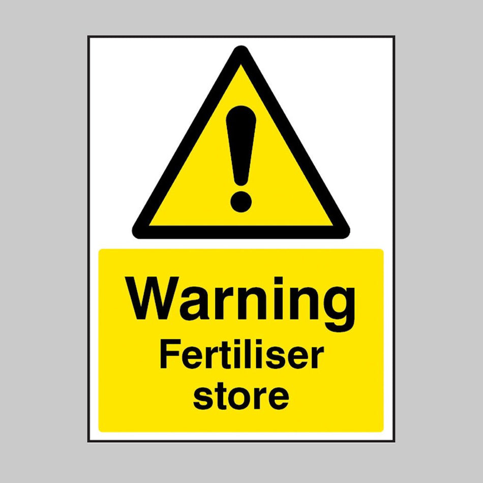 Warning Fertiliser Store Sign - Ready Set SuppliedWarning Fertiliser Store Sign15511K