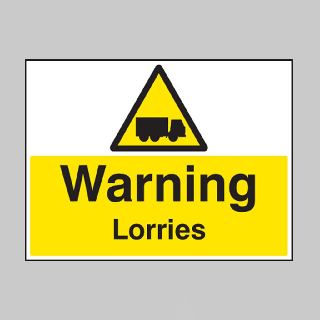 Warning Lorries Sign - Ready Set SuppliedWarning Lorries Sign16462Q