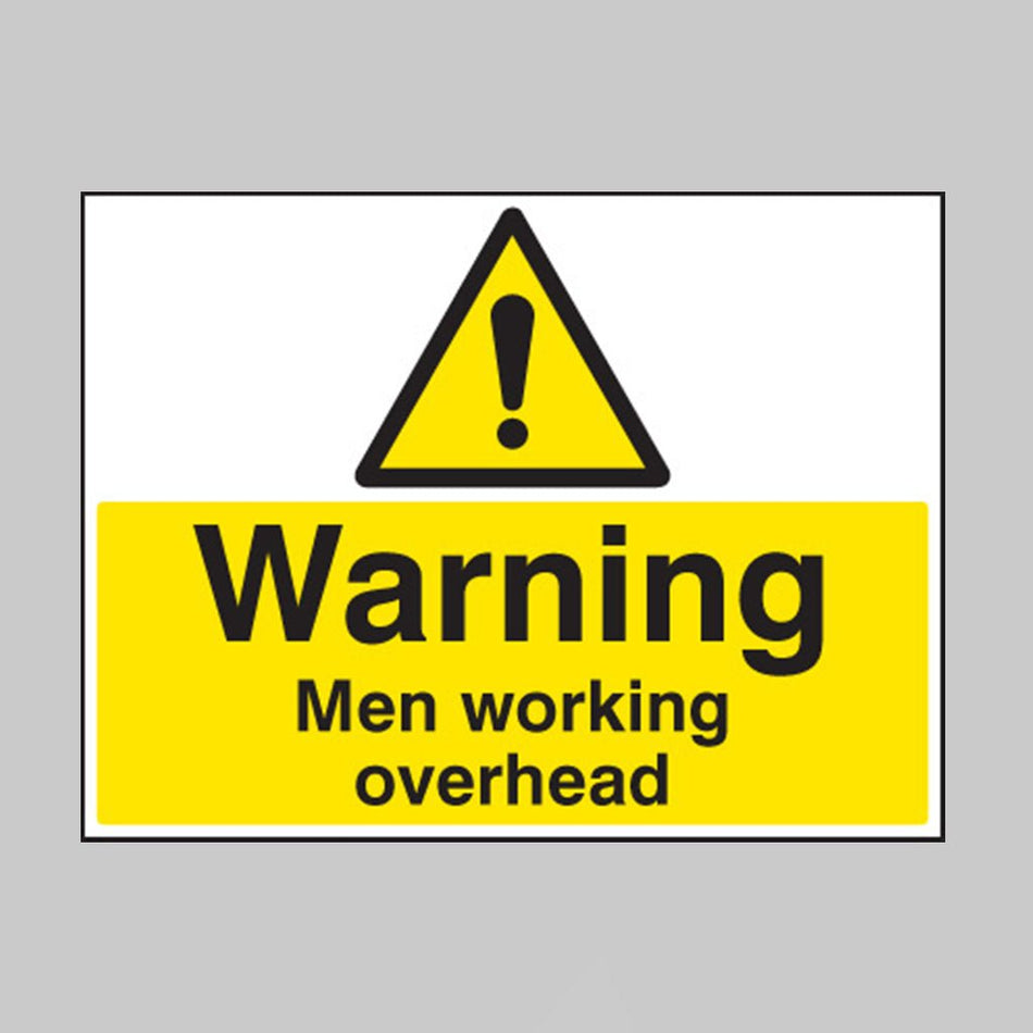 Warning Men Working Overhead Sign - Ready Set SuppliedWarning Men Working Overhead Sign16451Q