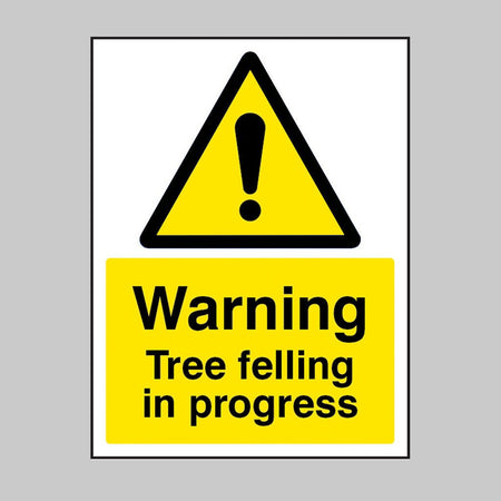 Warning Tree Felling In Progress Sign - Ready Set SuppliedWarning Tree Felling In Progress Sign15517K