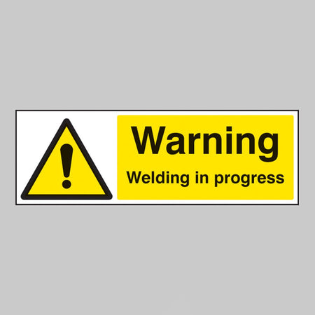 Warning Welding In Progress Sign - Ready Set SuppliedWarning Welding In Progress SignRigid Plastic14497G