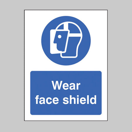 Wear Face Shield Sign - Ready Set SuppliedWear Face Shield SignRigid Plastic15001E