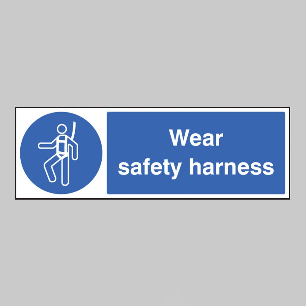 Wear Safety Harness Sign - Ready Set SuppliedWear Safety Harness SignRigid Plastic15407G