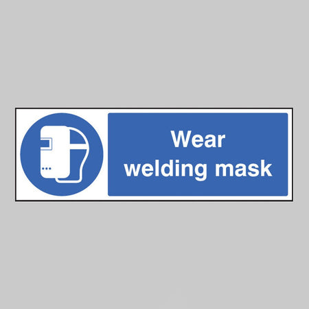 Wear Welding Mask Sign - Ready Set SuppliedWear Welding Mask SignRigid Plastic15021G