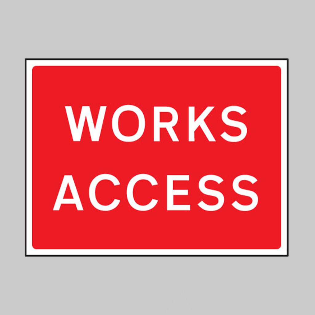 Works Access 1050 x 750mm Class RA1 Zintec Sign - Ready Set SuppliedWorks Access 1050 x 750mm Class RA1 Zintec Sign57914