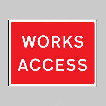 Works Access 1050 x 750mm Class RA1 Zintec Sign - Ready Set SuppliedWorks Access 1050 x 750mm Class RA1 Zintec Sign57914