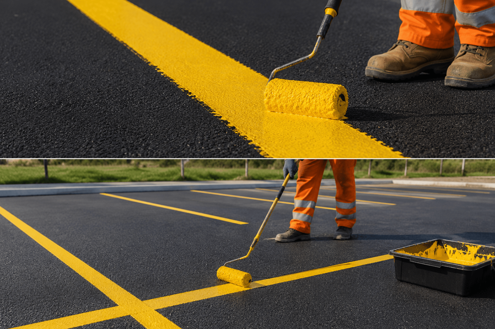 Yellow Line Marking Paint - Ready Set SuppliedYellow Line Marking Paint