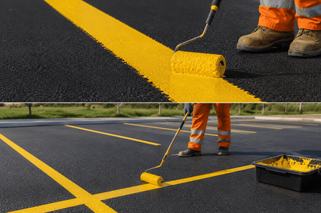 Yellow Line Marking Paint - Ready Set SuppliedYellow Line Marking Paint