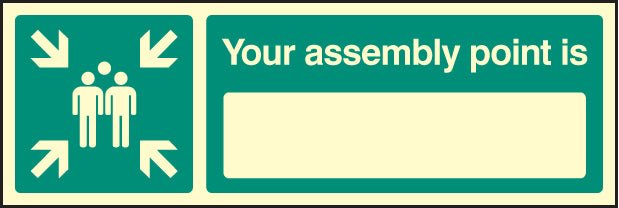 Your Assembly Point Is 450 x 150mm Photo Rigid Sign - Ready Set SuppliedYour Assembly Point Is 450 x 150mm Photo Rigid Sign58662