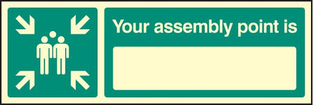 Your Assembly Point Is 450 x 150mm Photo Rigid Sign - Ready Set SuppliedYour Assembly Point Is 450 x 150mm Photo Rigid Sign58662