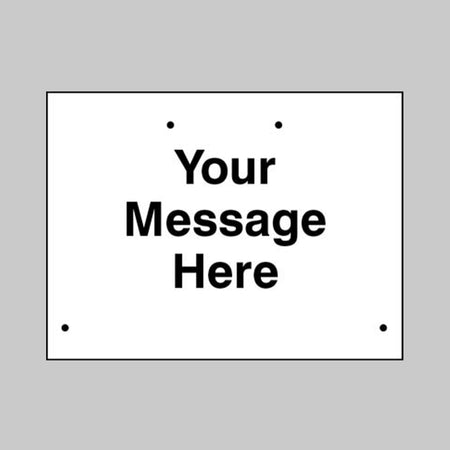 Your Message Here 600 x 450mm Re-Flex Sign (3mm Reflective Polypropylene) - Ready Set SuppliedYour Message Here 600 x 450mm Re-Flex Sign (3mm Reflective Polypropylene)57788