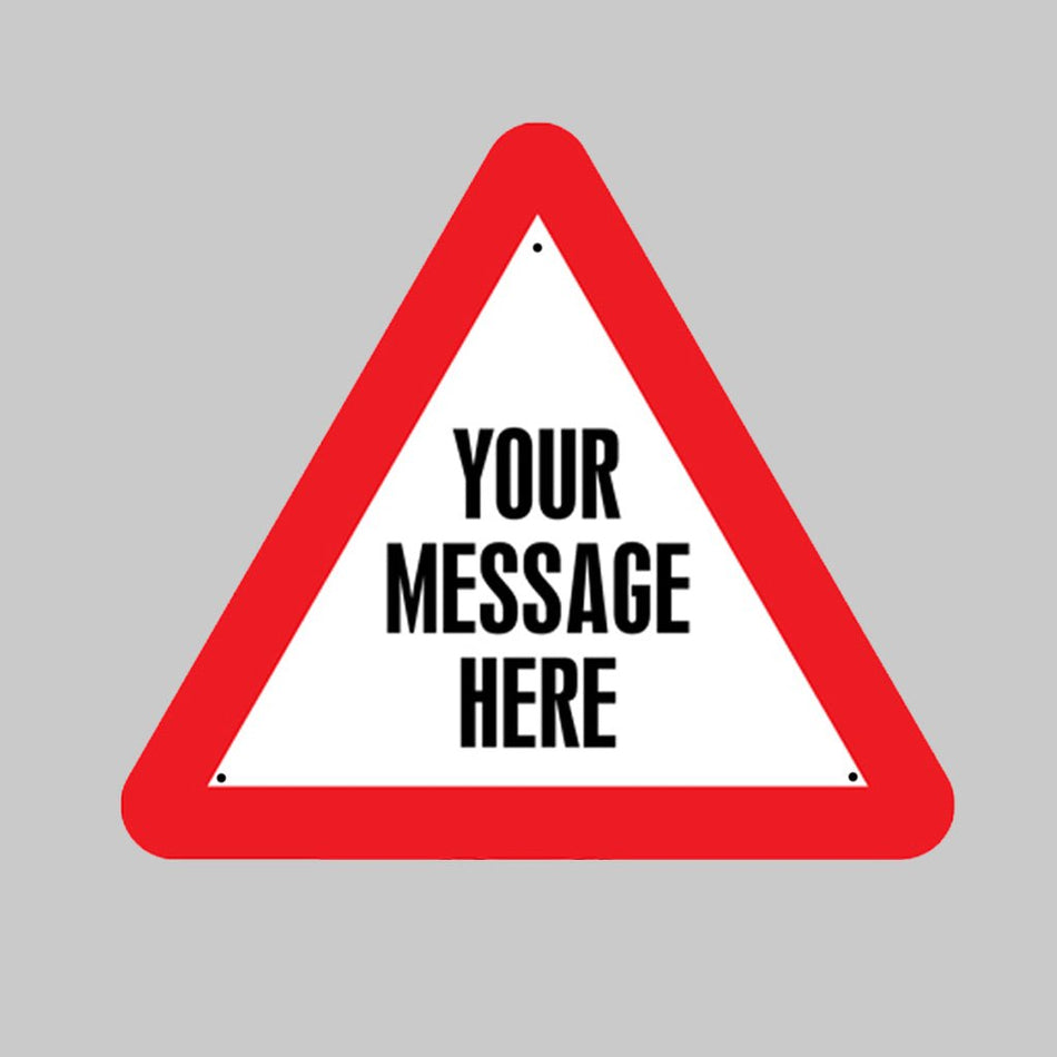 Your Message Here 750mm Triangle Re-Flex Sign (3mm Reflective Polypropylene) - Ready Set SuppliedYour Message Here 750mm Triangle Re-Flex Sign (3mm Reflective Polypropylene)57487