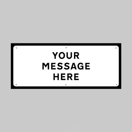 Your Message Supplementary Text Plate for 600mm Fold-Up Signs - Ready Set SuppliedYour Message Supplementary Text Plate for 600mm Fold-Up Signs57682