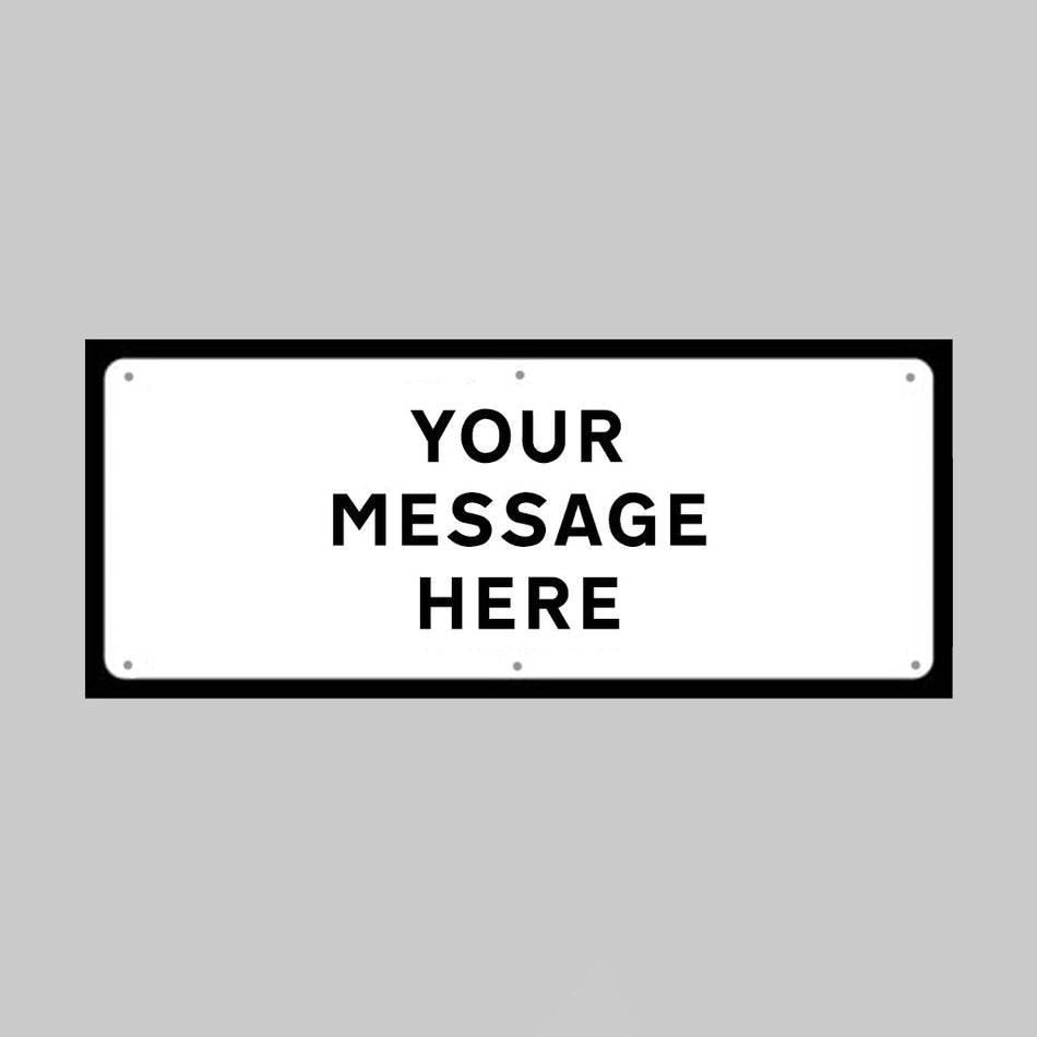 Your Message Supplementary Text Plate for 600mm Fold-Up Signs - Ready Set SuppliedYour Message Supplementary Text Plate for 600mm Fold-Up Signs57682